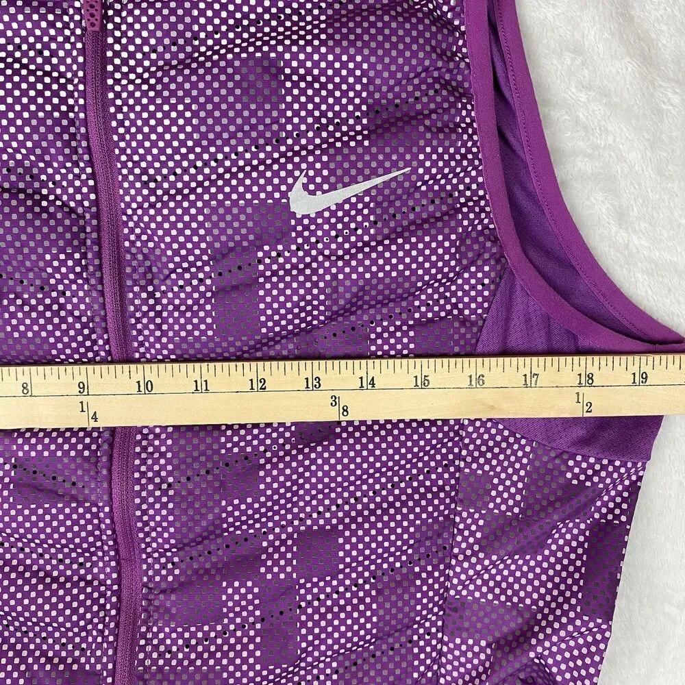 Nike Aeroloft Flash Vest Women's L Purple 800 Fill Down Running Dri-FIT 689260